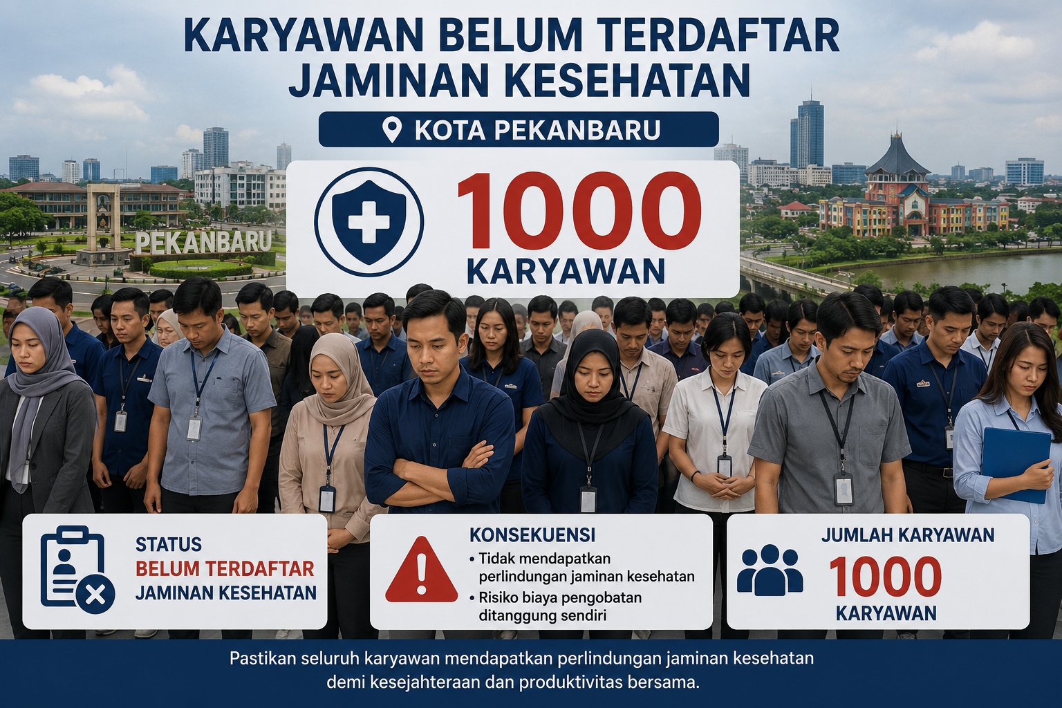 Pemko Pekanbaru temukan 1.000 karyawan belum terdaftar JKN, perusahaan diminta penuhi kewajiban