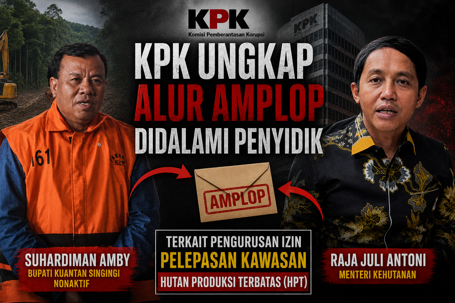 KPK Dalami Detail Dugaan Pemberian Amplop Bupati Kuansing kepada Menhut Raja Juli Antoni