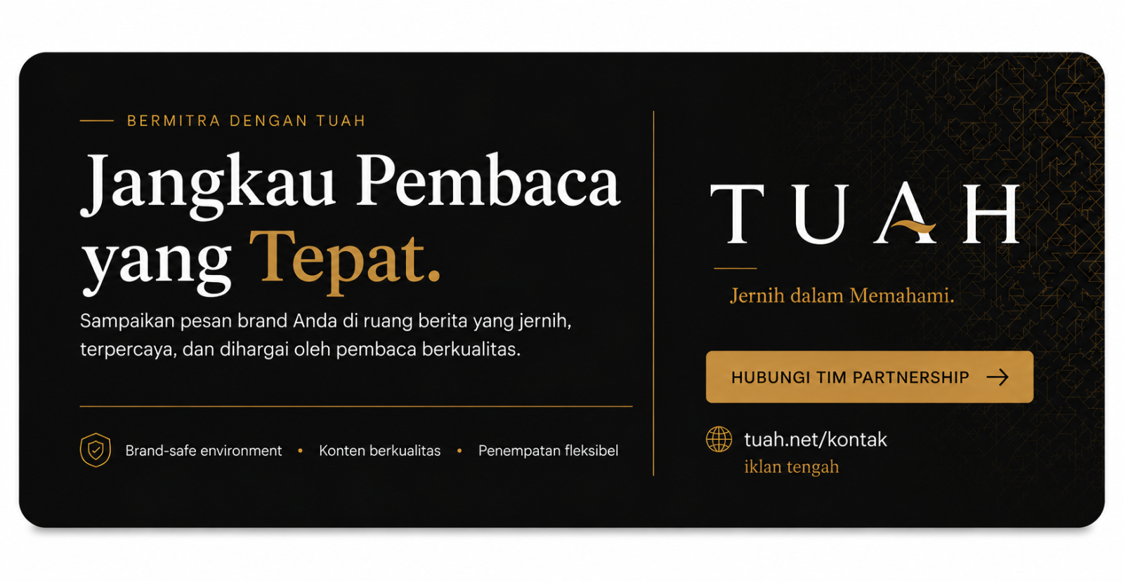 Contoh Iklan — Pasang di TUAH